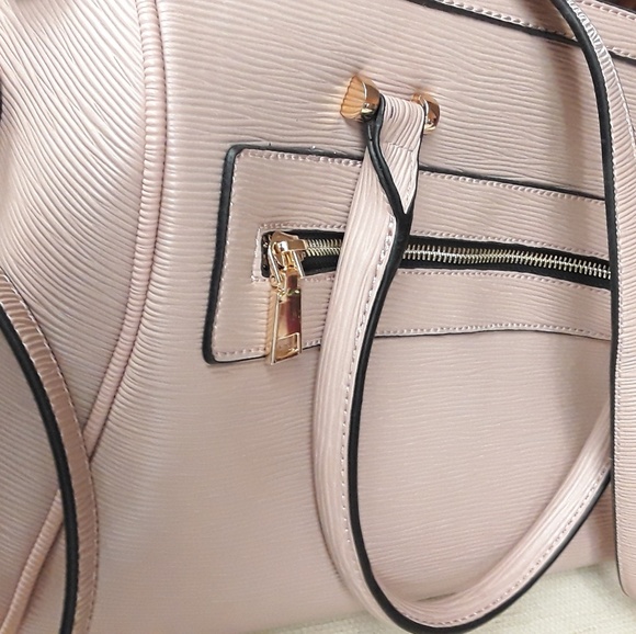 Blush Pink Satchel Crossbody Purse NWOT Boho - Picture 6 of 8